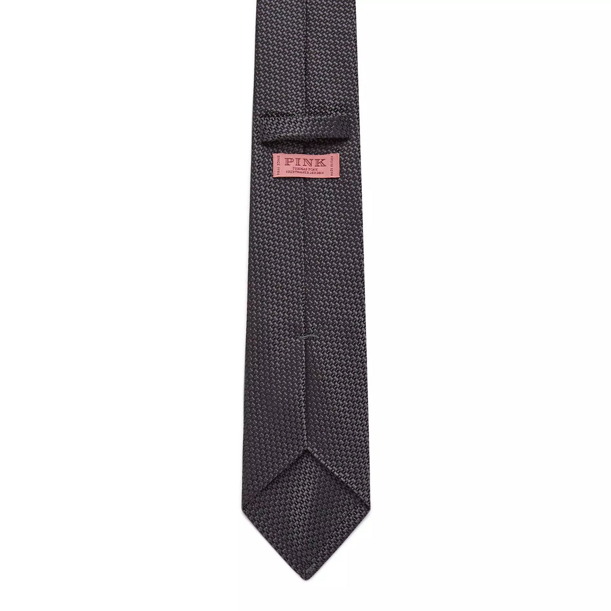 Grey Tonal Textured Woven Silk Tie