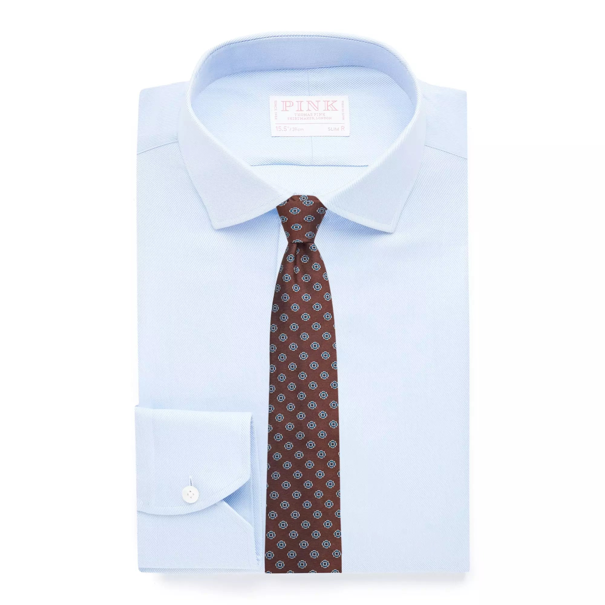 Pale Blue Slim Fit Royal Twill Formal Shirt