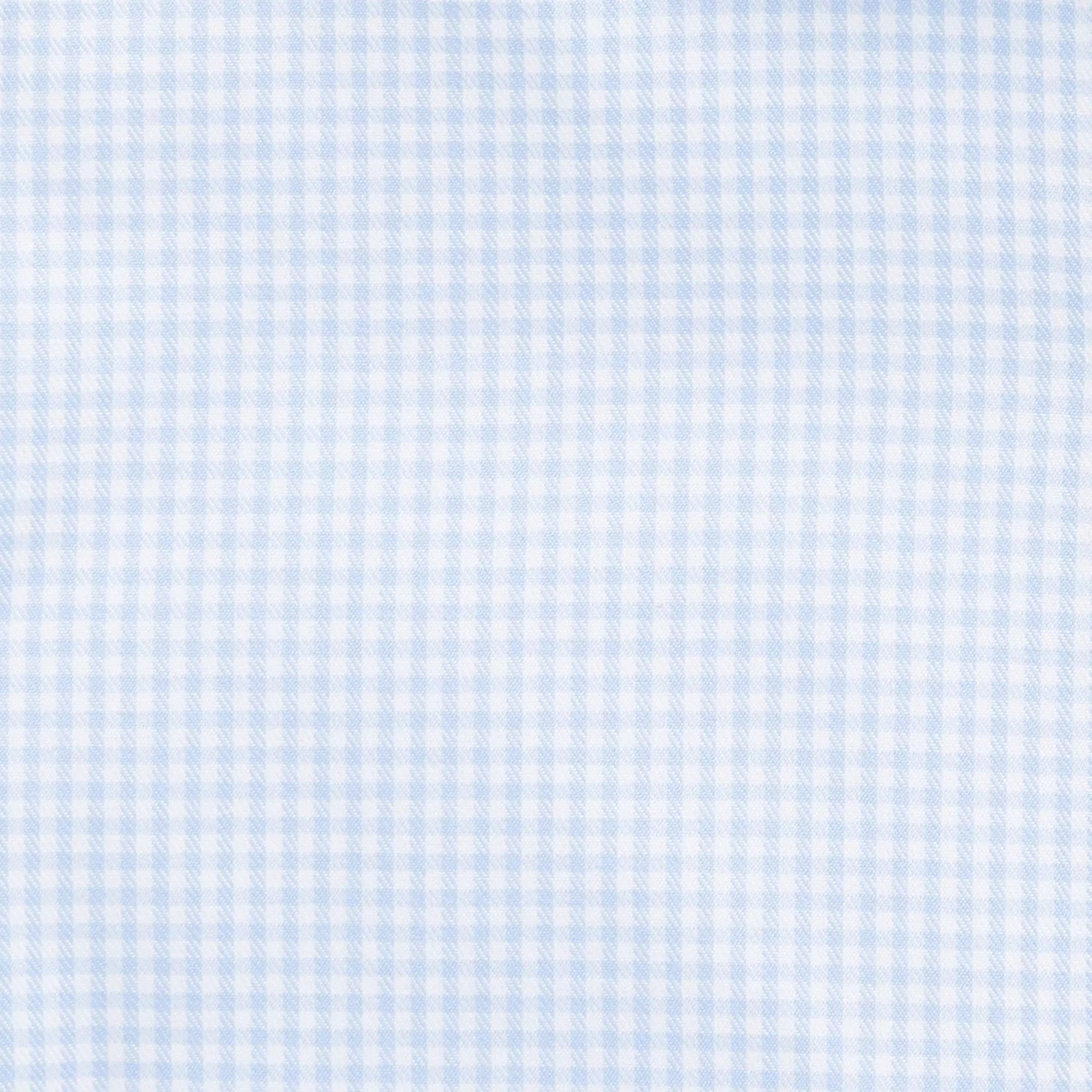 Pale Blue & White Tailored Fit Royal Twill Micro Gingham Formal Shirt