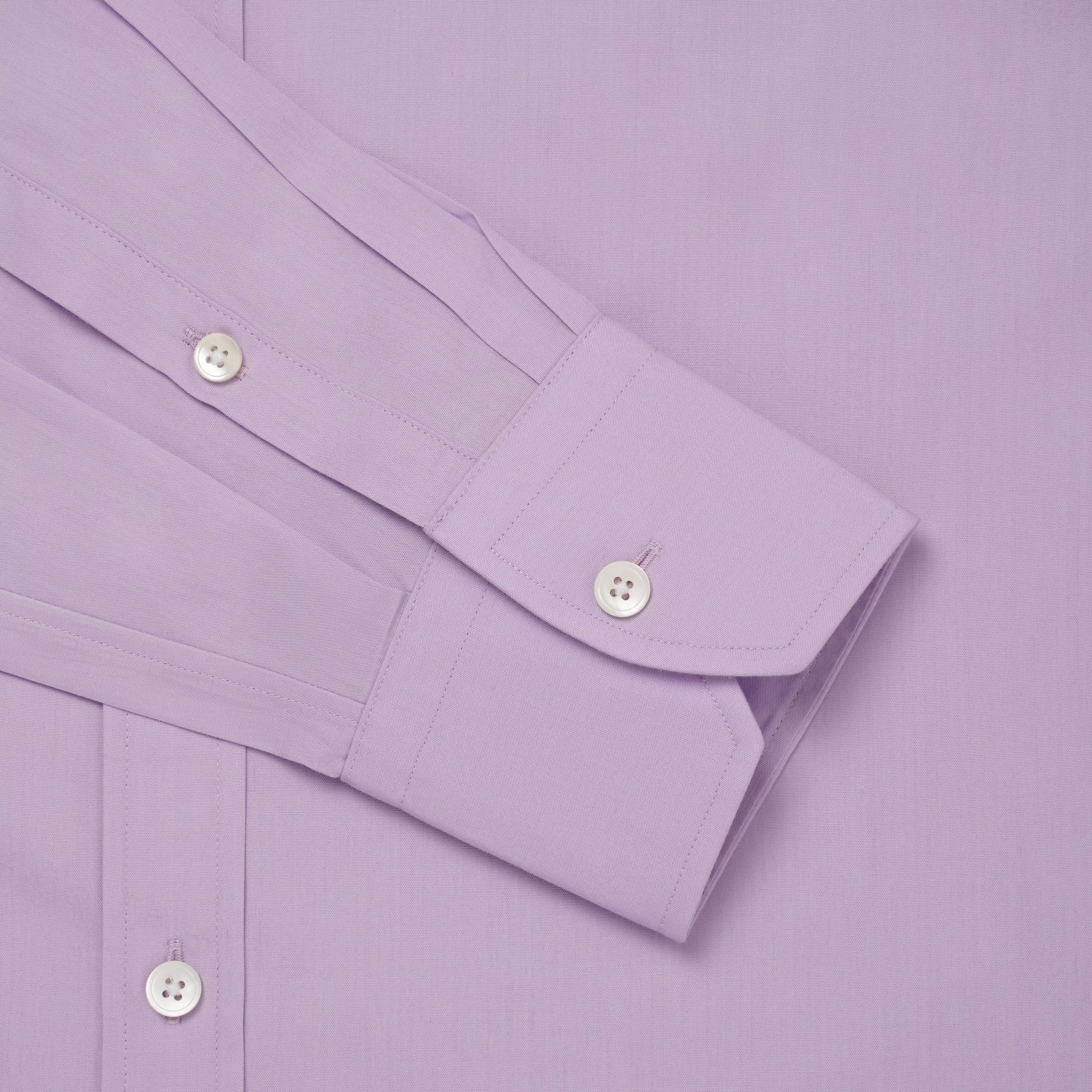 Purple Tailored Fit Cotton Poplin Formal Shirt