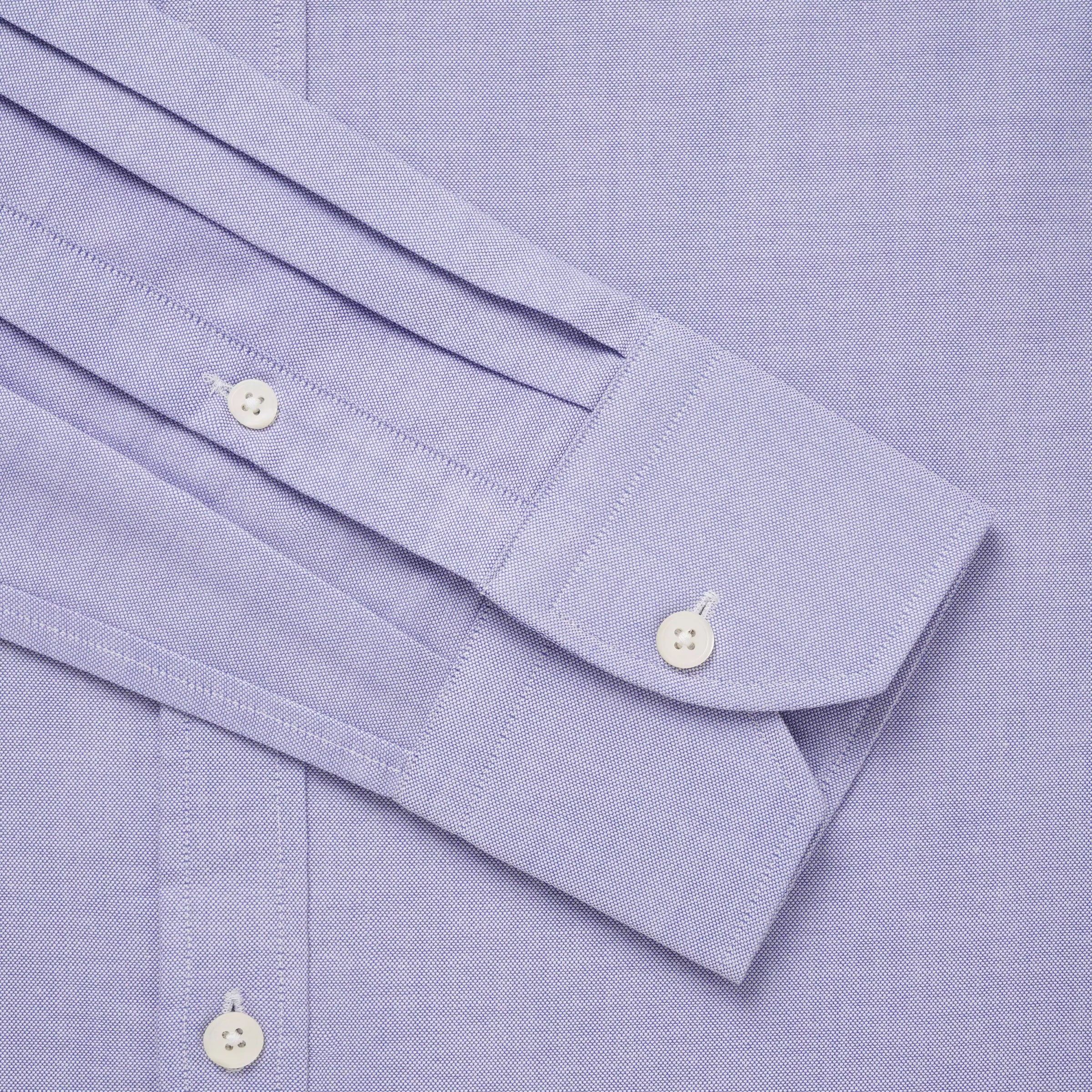 Blue Classic Fit Open Weave Oxford Formal Shirt